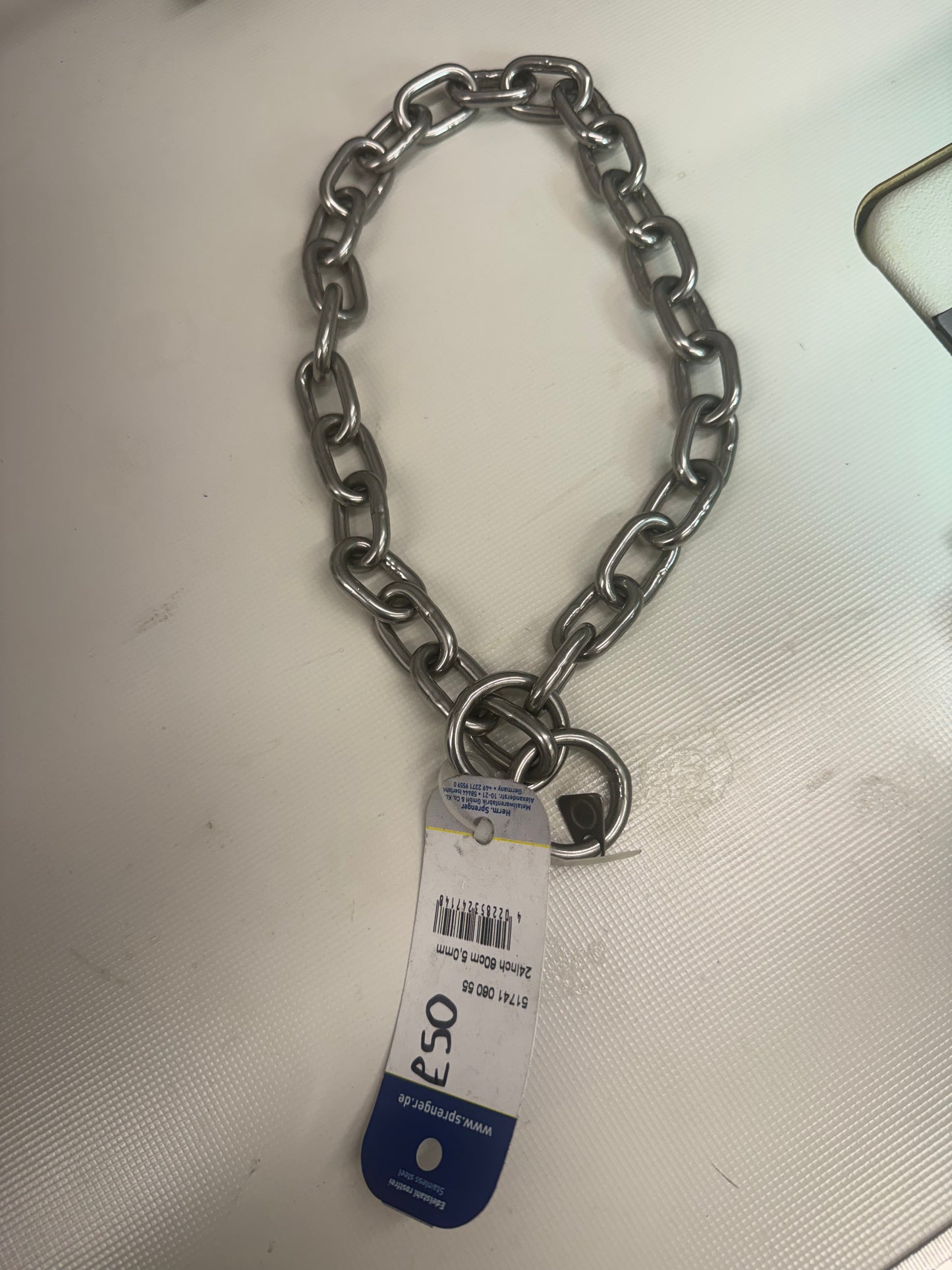 stainless steel 5mm fur saver 24” herm sprenger