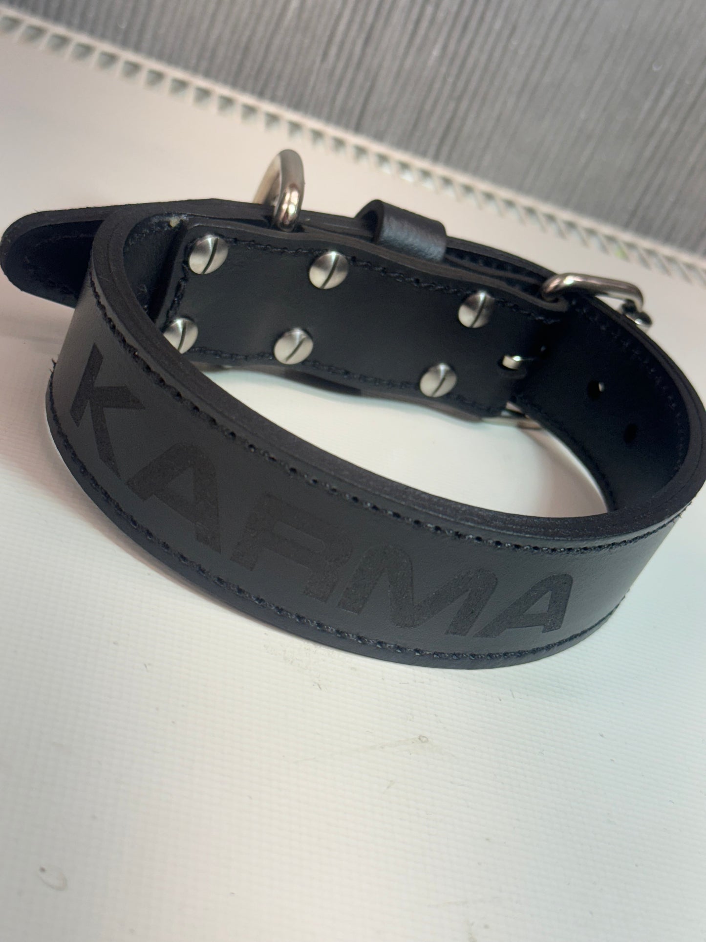 38mm wide every day leather PUPPY COLLAR