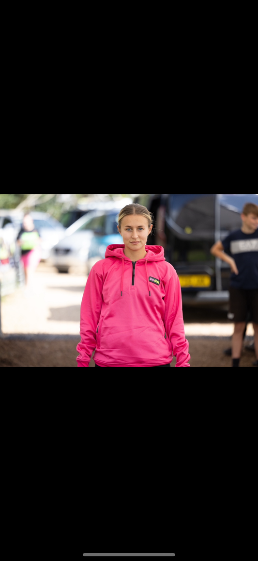 Pink training hoodie